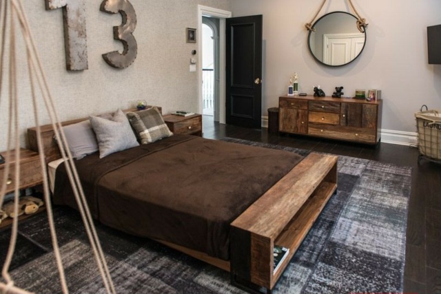 bedroom rustic deco