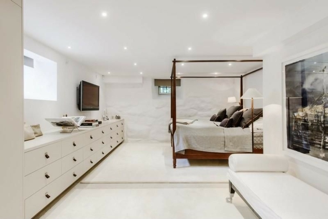 white modern bedroom