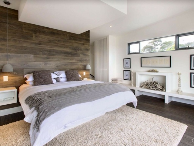 bedroom wall wood