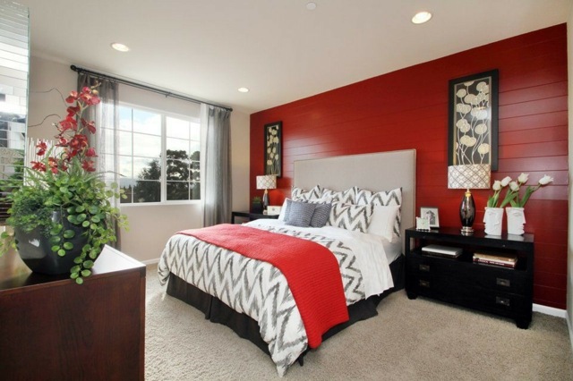 red bedroom