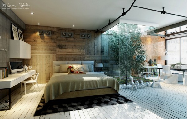 adjoining interior courtyard bedroom deco sublime