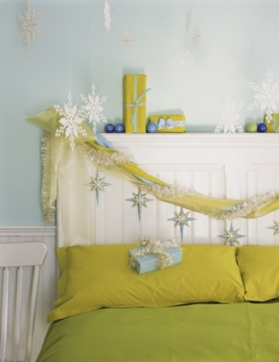 decorating room christmas yellow accents