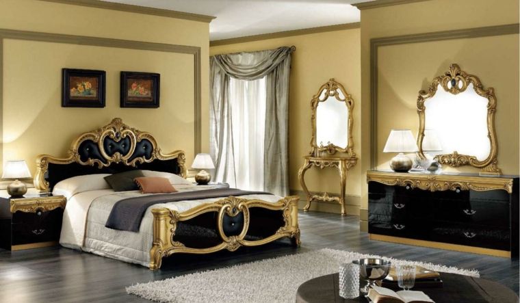 luxury room decor mirror gold baroque style