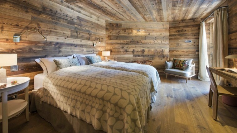 mountain wood interior deco rooms