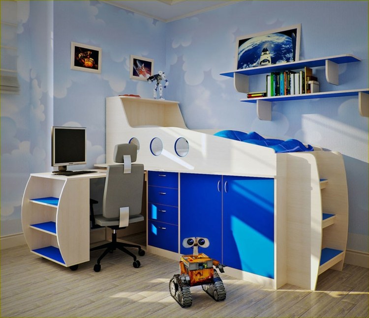 boy room bed design