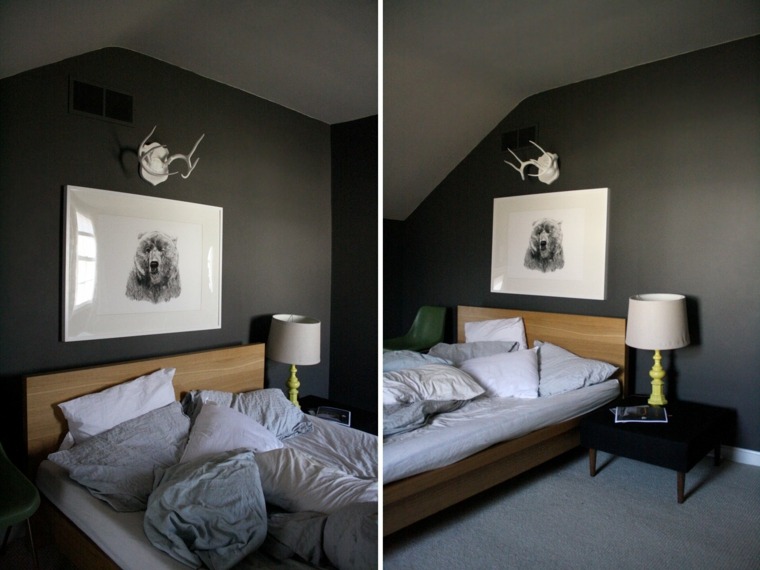minimalist design gray room