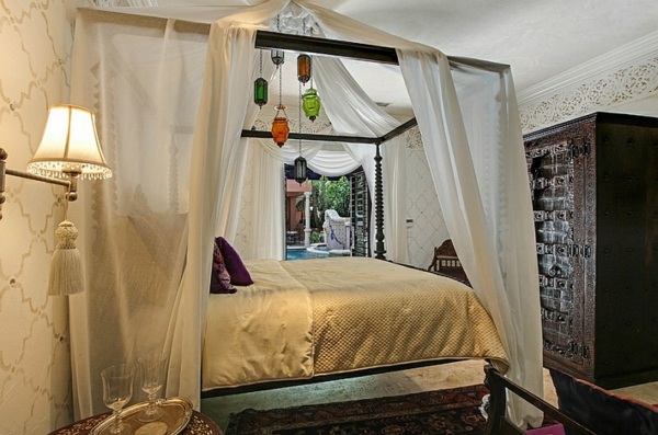 bedroom canopy bed fixtures