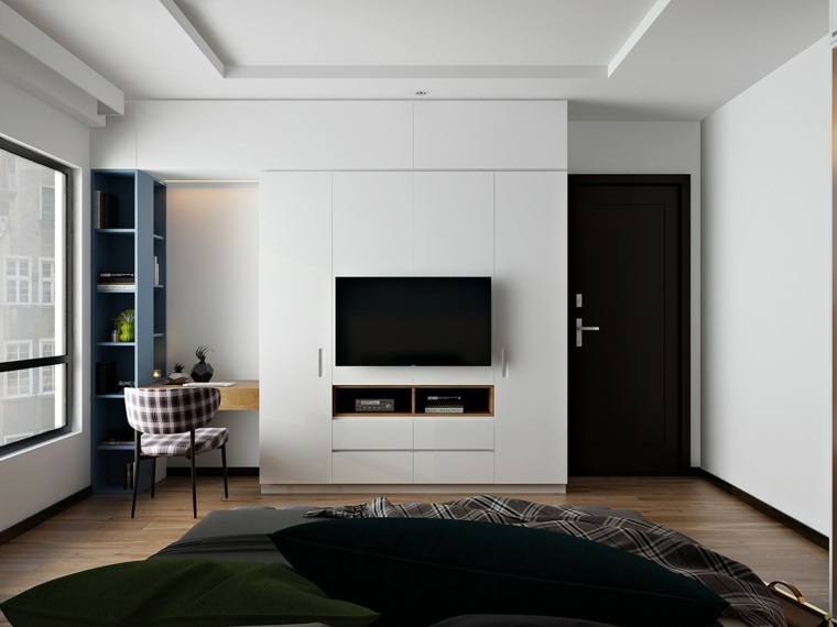 master bedroom furniture tele black white