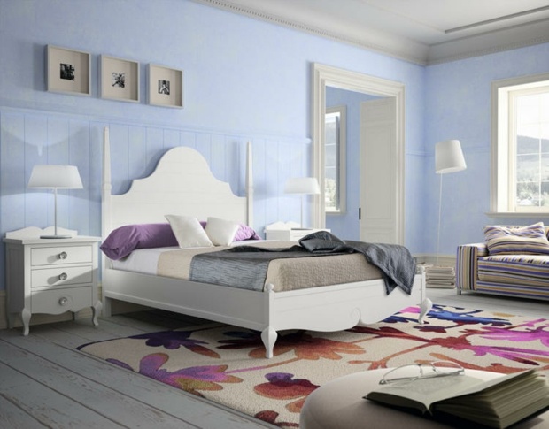 room exudes fresh blue pastel