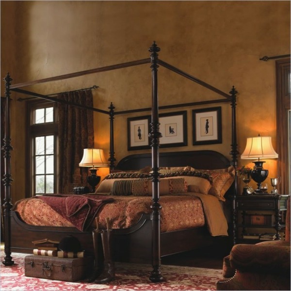 Victorian bedroom bed frame wood