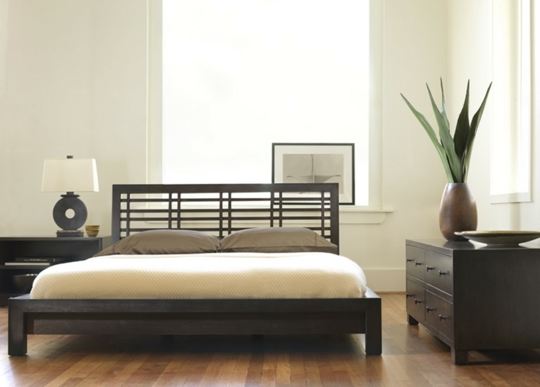 room atmosphere zen deco idea bed