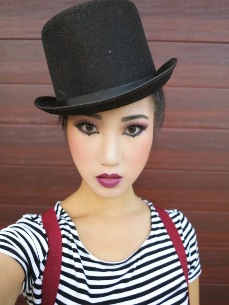 menyembunyikan topi halloween hitam diy ide wanita