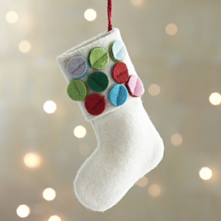 christmas decoration to make wool sock original idea