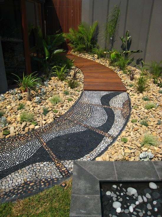 mosaic garden path