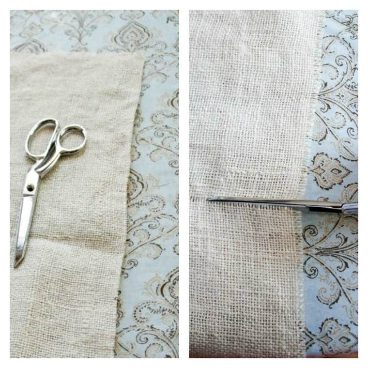 idea of ​​table runner diy deco table burlap