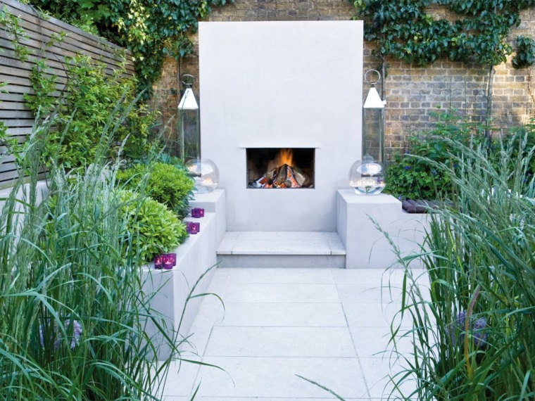 fireplace design gardens and modern verandas