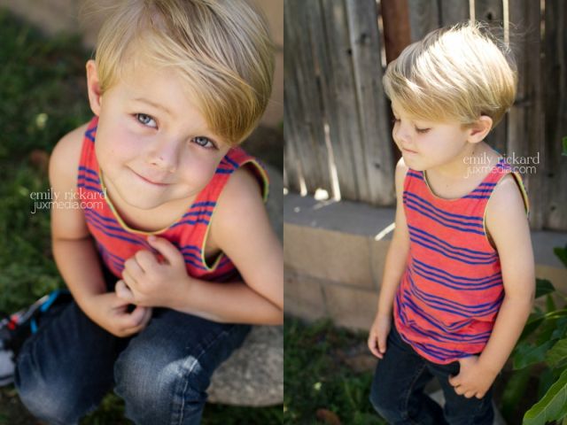 haircut boy style modern blond small