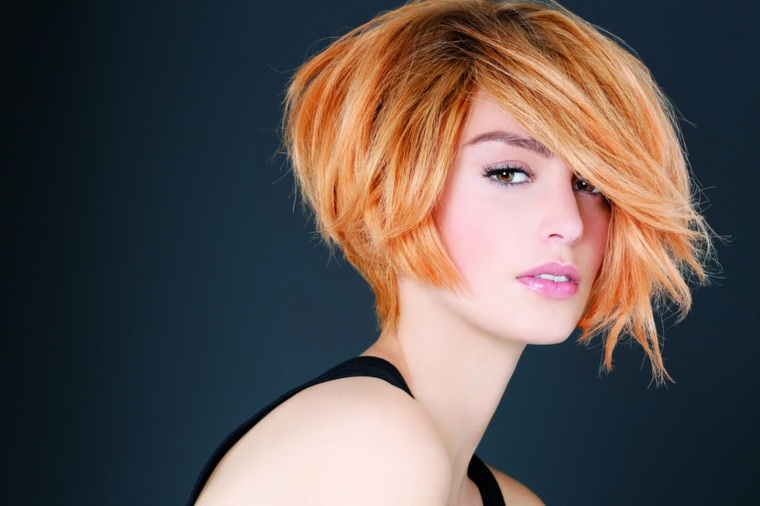 cutting woman trend short hair red modern idea trend season cutting coloring