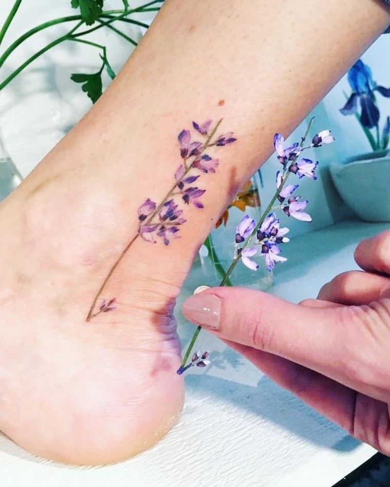 ankle-tattoo-flower-tattoo-idea-wife