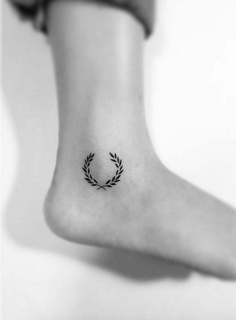 ankle-tattoo-laurel idea