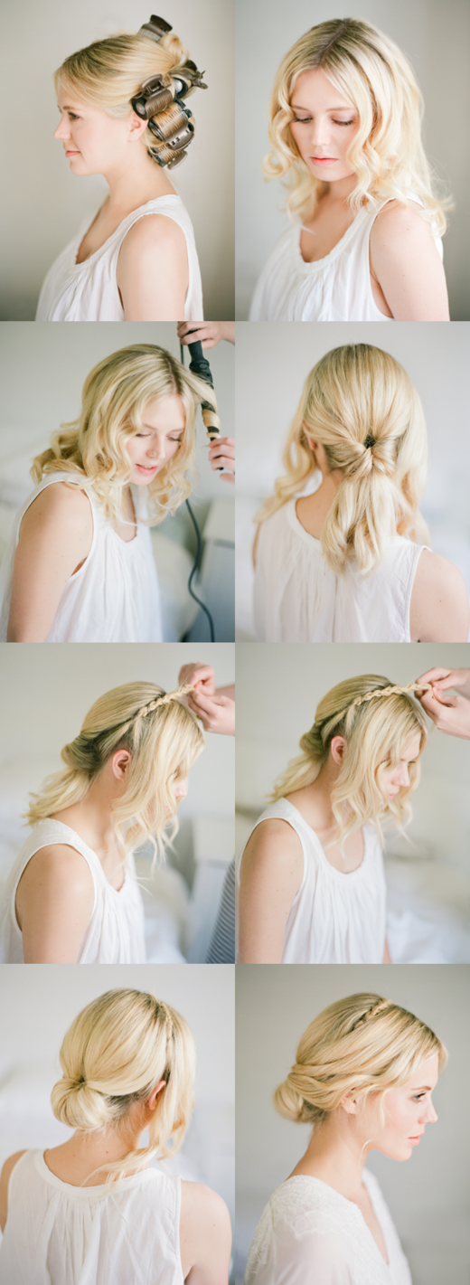 original chignon woman easy hairstyle