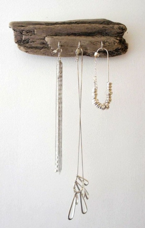 hanger jewelry idea wood