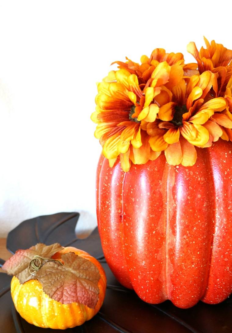 pumpkin decorate space flowers autumn idea activity child