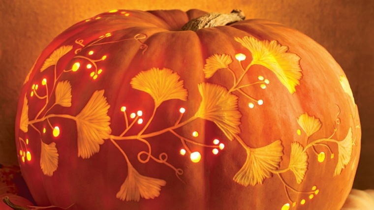 pumpkin halloween decoration light candle idea