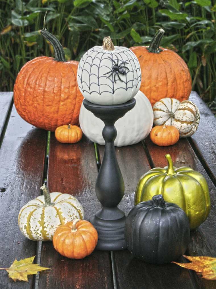 halloween pumpkin idea decoration original pumpkin golden pumpkin black