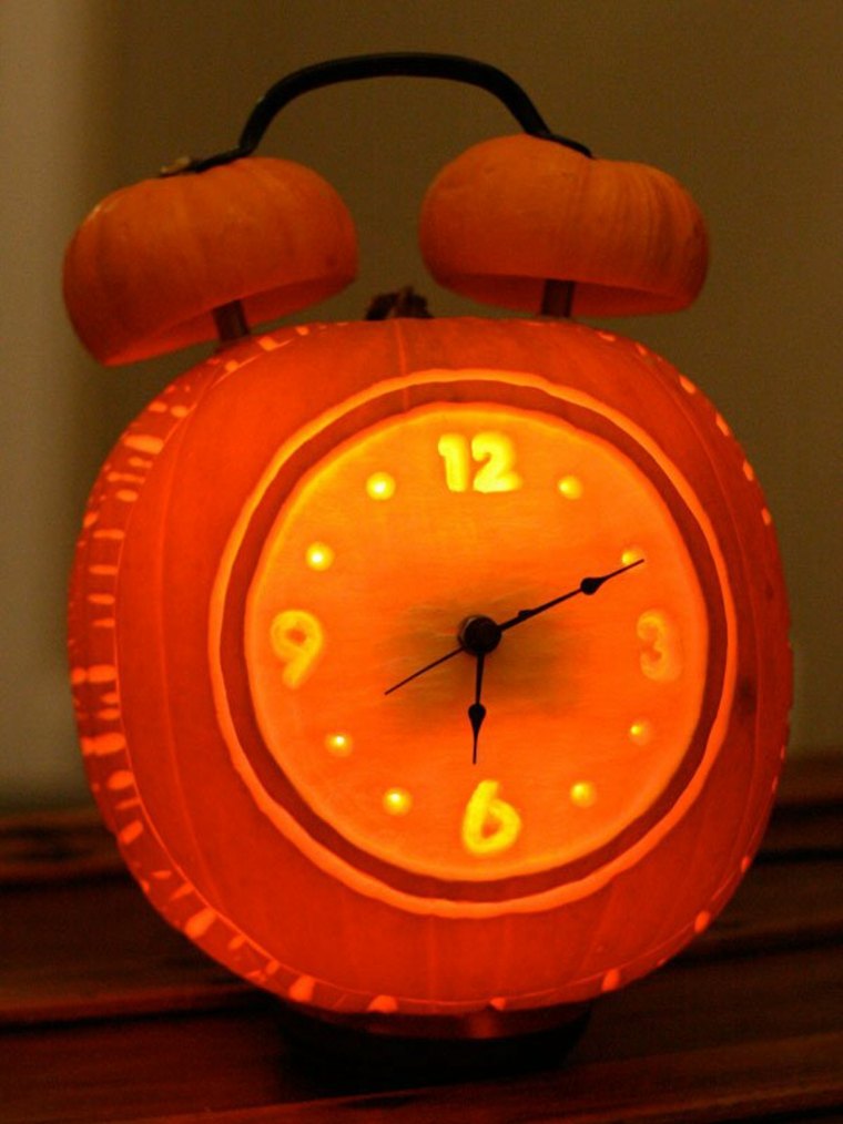 decoration halloween pumpkin orange watch original idea