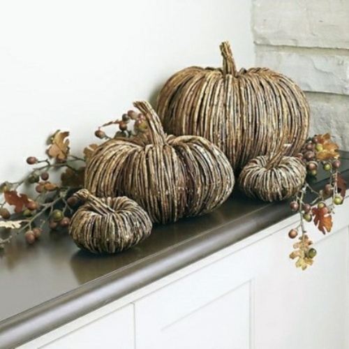 pumpkins deco wood