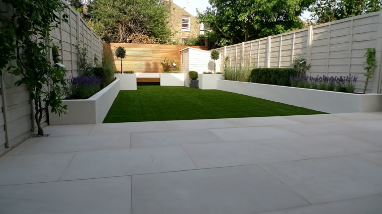 white wood garden fence