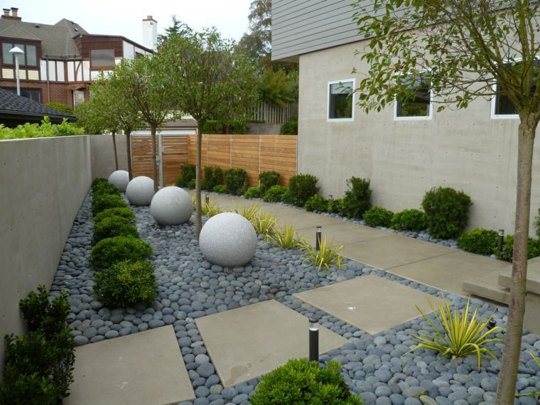 Concrete design garden fence