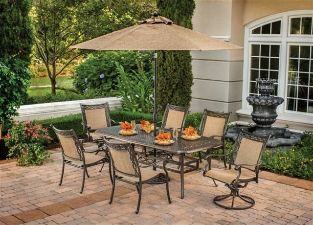 Classic garden table for the family outdoor decor