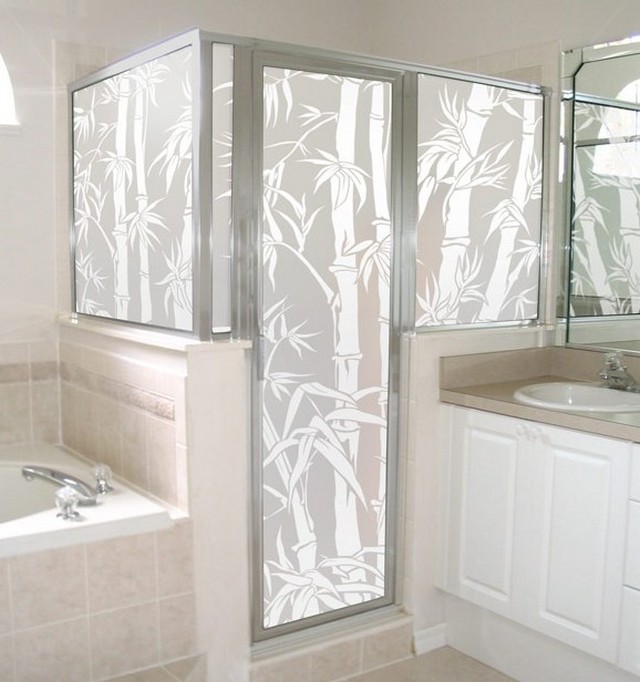 bamboo shower partition