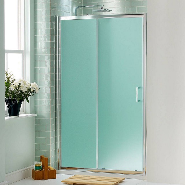 shower partition frosted glass