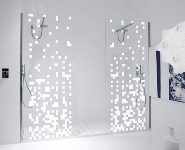 partition shower decoration pixels