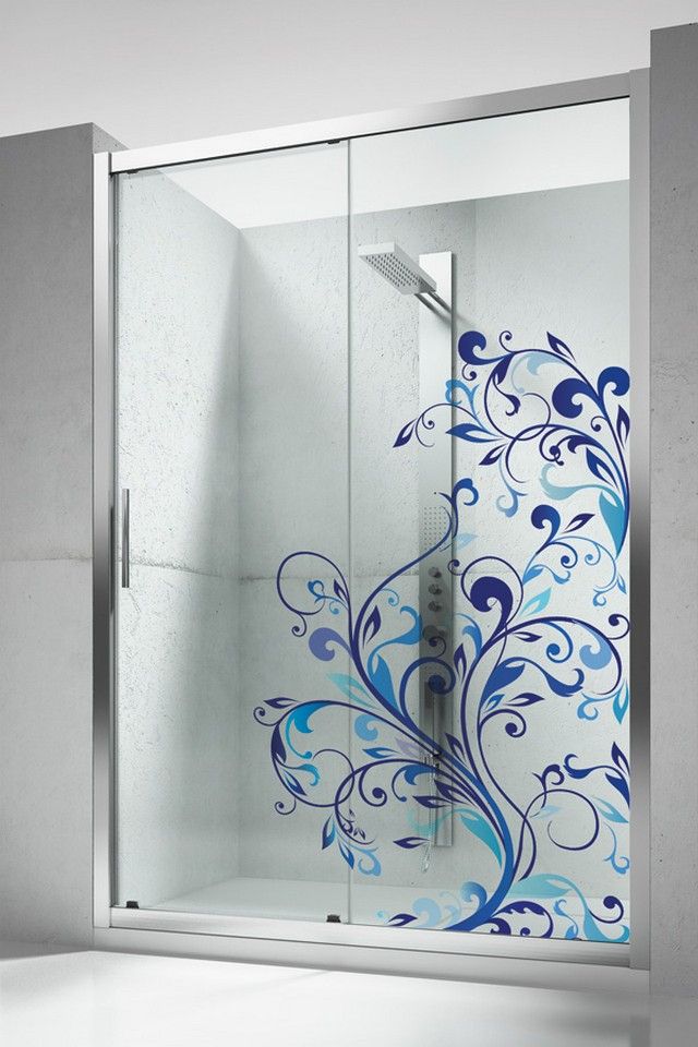 shower wall stickers colorful