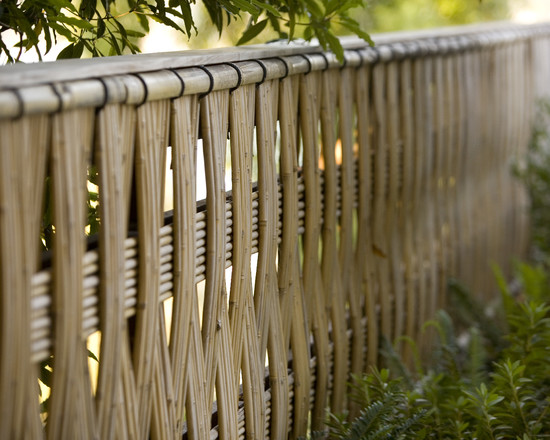 braided bamboo fence