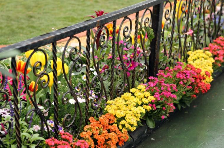 fence garden metal idea flowers idea