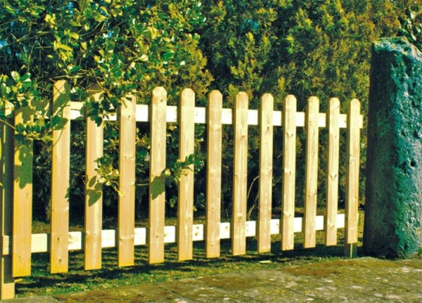 low wood fence