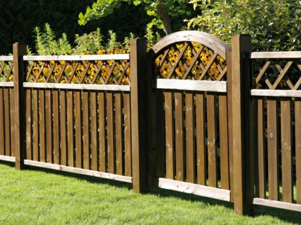 garden fence openwork wood gate