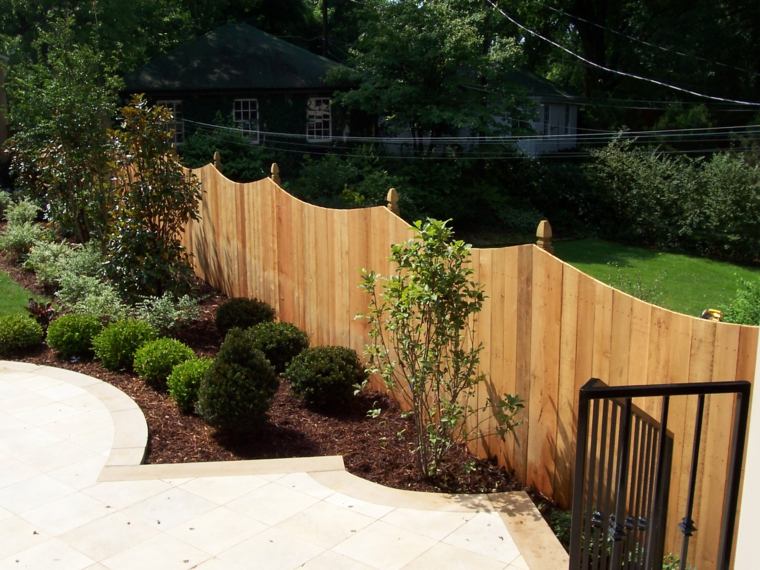 outdoor garden fence wood idea original exterior modern