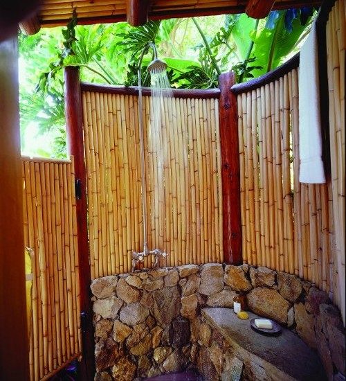 bamboo shower enclosure