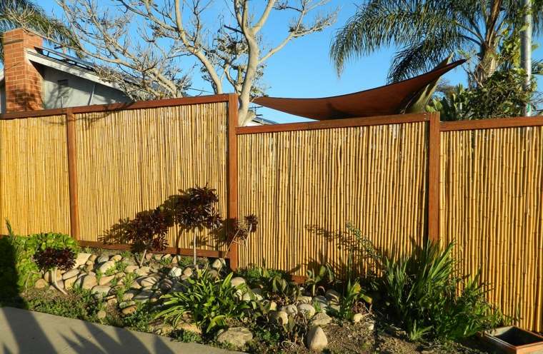 bamboo fencing garden layout