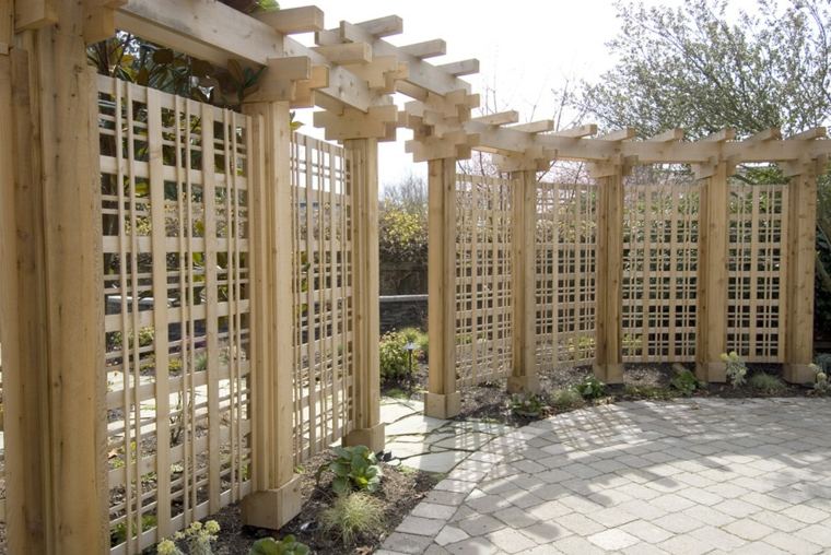 fencing garden palisades decorative wood