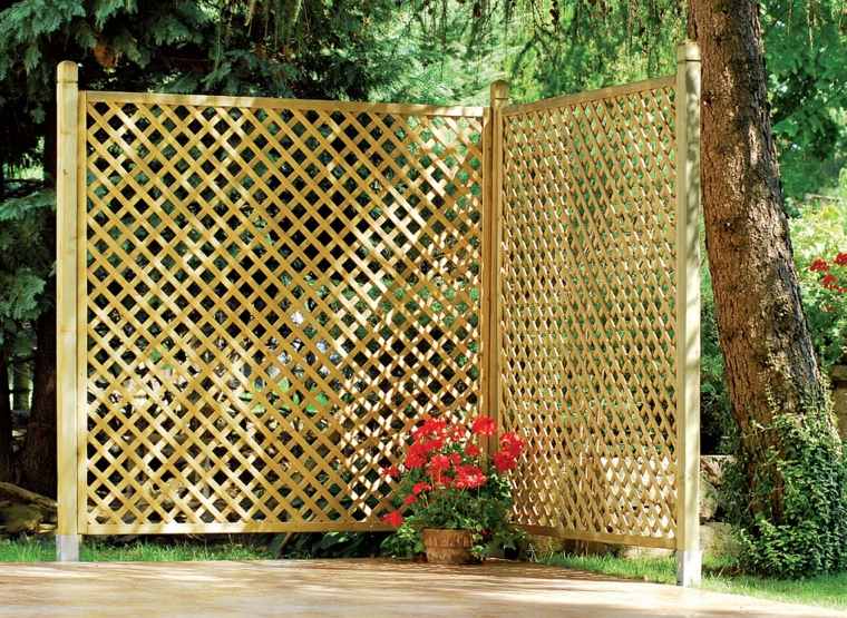 wooden fencing panels garden braids