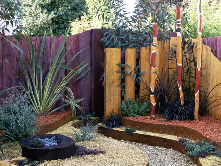 types of zen wood garden fence