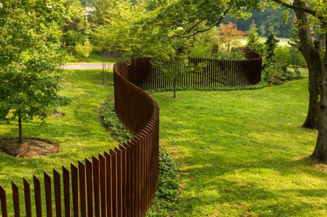 garden fence metal idea protection mid-high original idea cheap