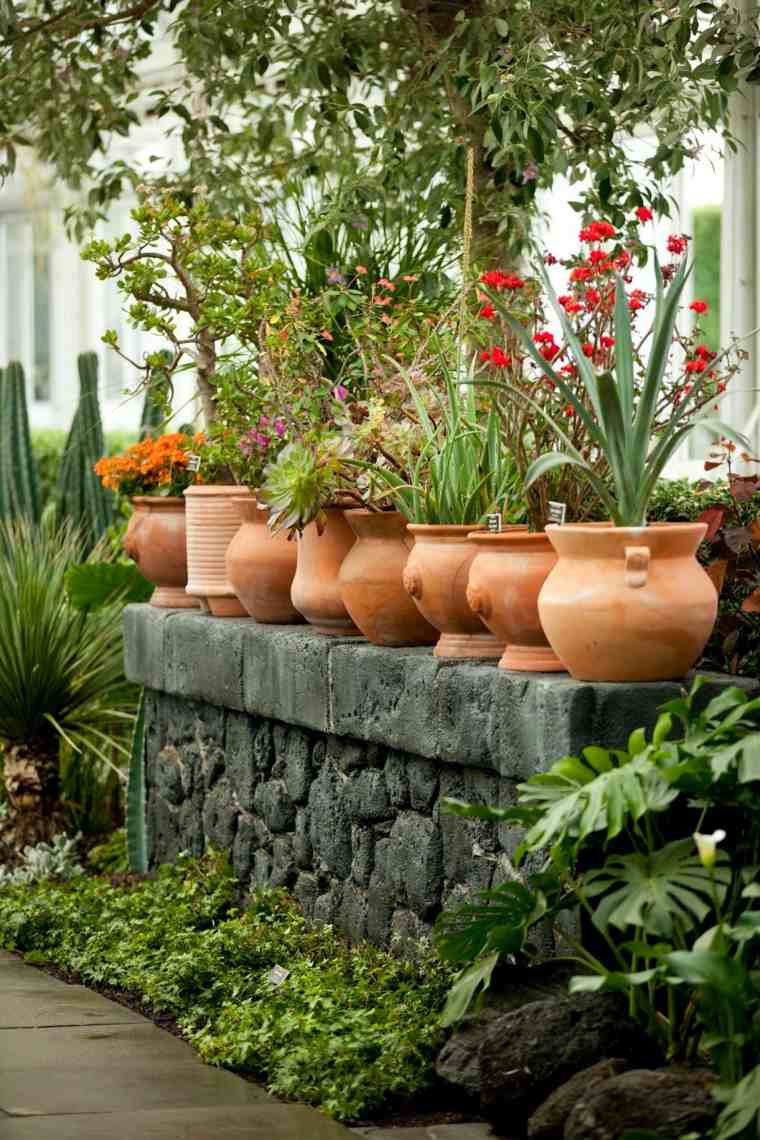 garden fence pot for plant deco